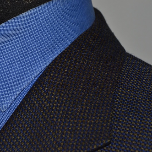 Prima 42S Sport Coat Blazer Suit Jacket Blue Gray - Picture 2 of 8